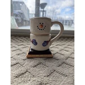 S'mores Marshmallow Snowman Coffee Mug